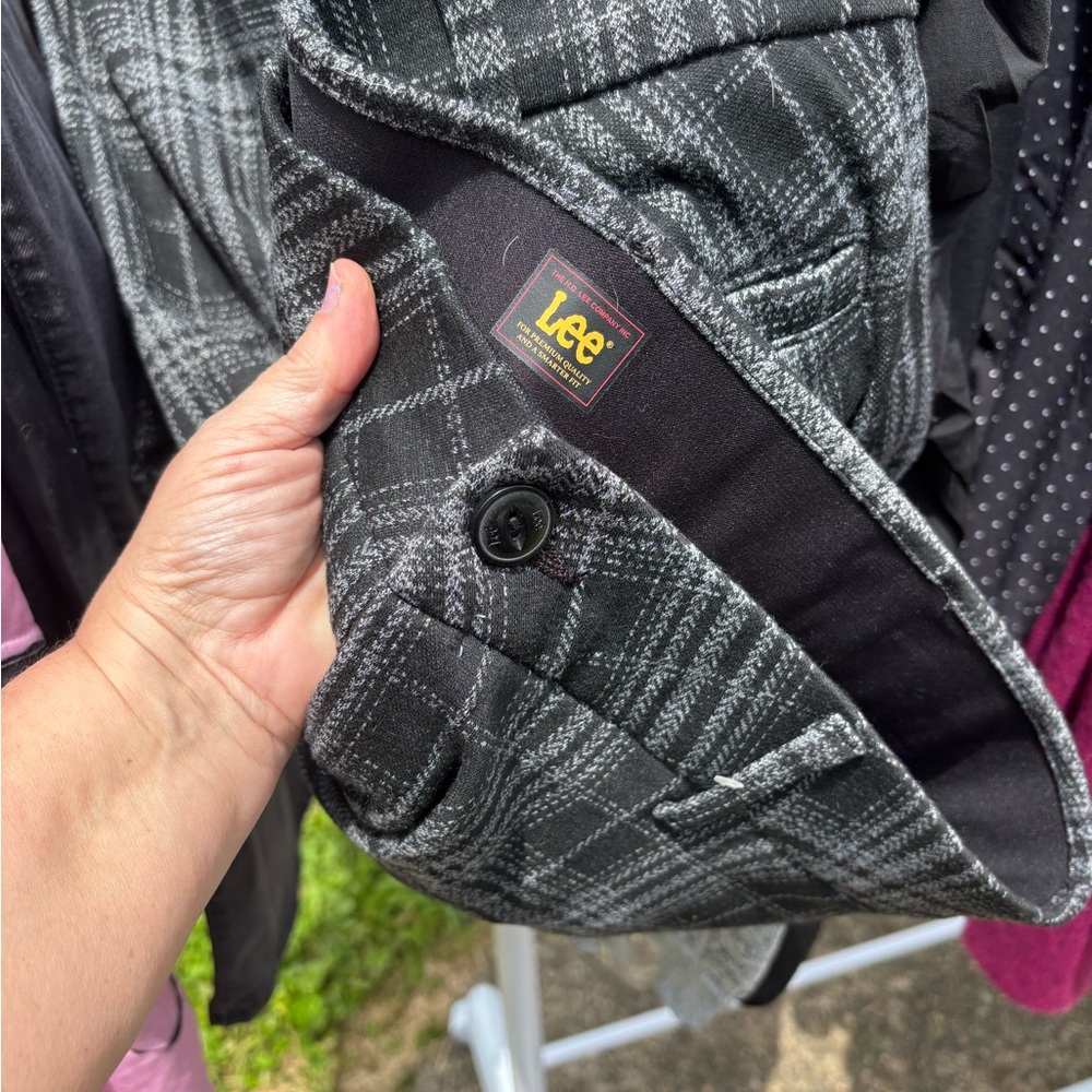 Lee Black and Gray Durable Backpack